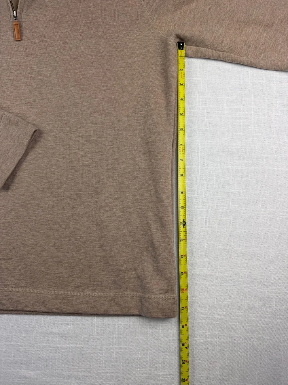 Banana Republic Men’s Quarter Zip Pullover Sweater XL Beige Casual
